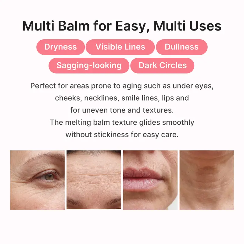 [medicube] PDRN Pink Collagen Volume Multi Balm | All In One Volufiline, PDRN, NAD Stick for Youthful-Looking, Helping Look of Fine Lines, Firming Care, Anti-Aging Care | For Under-Eyes, Neck, Forehead, Smile Lines, Lip Care | Korean Skincare