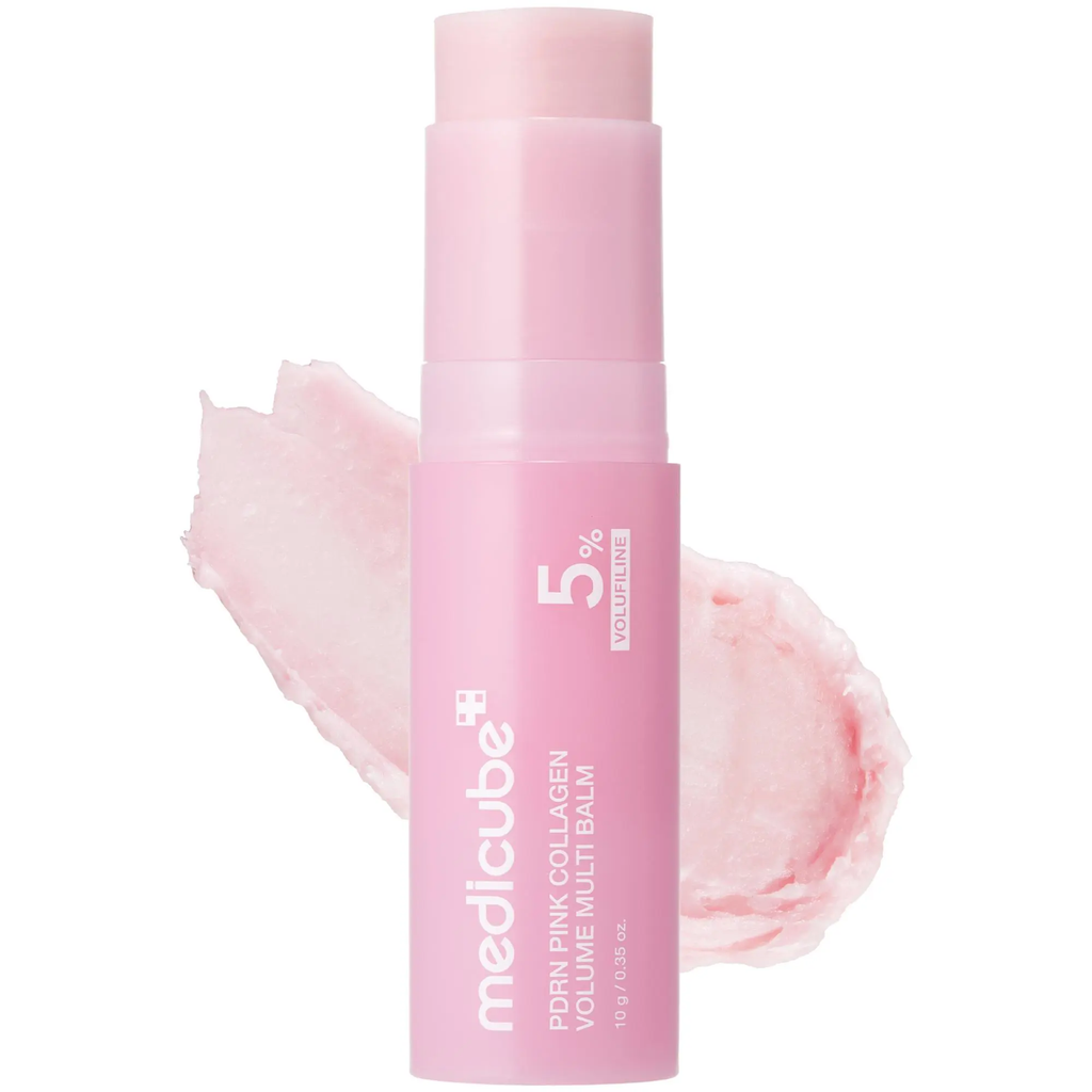 [medicube] PDRN Pink Collagen Volume Multi Balm | All In One Volufiline, PDRN, NAD Stick for Youthful-Looking, Helping Look of Fine Lines, Firming Care, Anti-Aging Care | For Under-Eyes, Neck, Forehead, Smile Lines, Lip Care | Korean Skincare